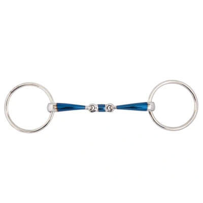 Image de BR Mors de Filet Sweet Iron Double Brisure 14mm 11,5cm
