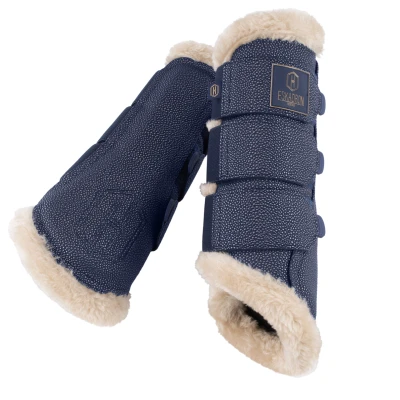 Image de Eskadron Dressage Boots Heritage Stingray Faux Fur Shetty True Bleu