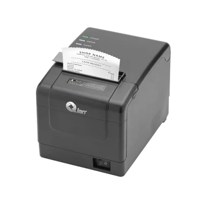 Afbeelding van Qian Anjet80 Thermische ontvangstprinter TPV POS automatische uitschakeling ESC/POS snelheid 160 mm/s driver Windows, iOS, Android, Linux WiFi, Bluetooth, USB, ethernet, zwart