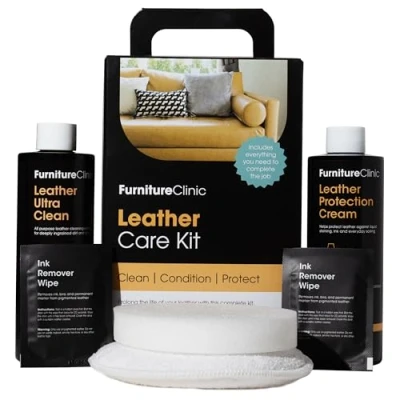 Afbeelding van Leer Onderhoud Set 250ml Voordeel Verpakking Reiniger en Protectie Crème Verzorgen &amp; Lederwaar Leather Care Kit 250 ml