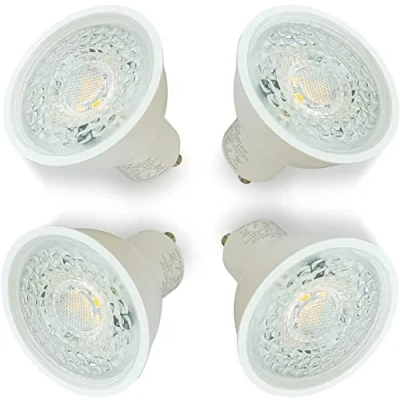 Afbeelding van 4 x Sweier ledlampen GU10, 5 W, koud wit 6000 K, komt overeen met een 50 W halogeenspot, led lampen 430 lm, stralingshoek 38 graden, AC 220 V, niet dimbaar