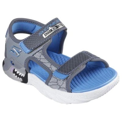 Afbeelding van Skechers Creature Splash Sandalen voor kinderen, Maat: 28, Charcoal/blue/gray Soft synthetic