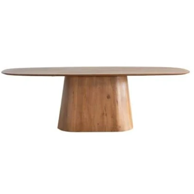 Afbeelding van Giga Meubel Eettafel Stijn Bruin Deens Ovaal 180cm