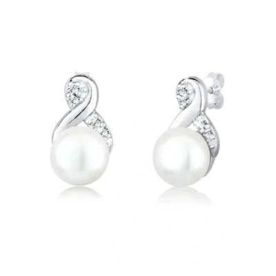 Afbeelding van Elli Infinity Oorbellen, Dames, Maat: One Size, Silber