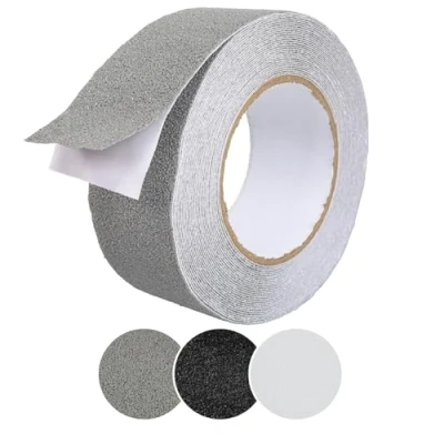 Afbeelding van ANRO Zelfklevende antisliptape Voor traptreden PVC binnen en buiten Grijs 5 cm x 10 m