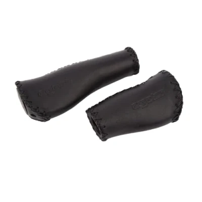 Afbeelding van Ergotec Handvat Monaco Als 09/2 135 / 92 Mm Leer Zwart