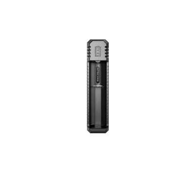 Afbeelding van Nitecore enkele USB lader UI1 met laadstroom max. 800 mAh, 3 LED, laadt 21700 77mm