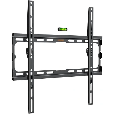 Afbeelding van VonHaus tv muurbeugel voor 32 70 inch schermen, ultradunne beugel met waterpas, vlakke muurbeugel, draagvermogen 45 kg, max. VESA: 400 x mm