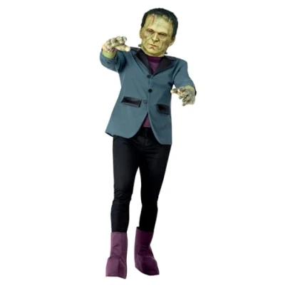 Afbeelding van Smiffy&#039;s Frankenstein Kostuum Groene Frankie Van Man Blauw Medium Halloween Verkleedkleding