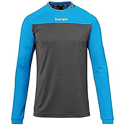 Afbeelding van Kempa Prime Longsleeve Kind Antraciet Blauw Maat 152