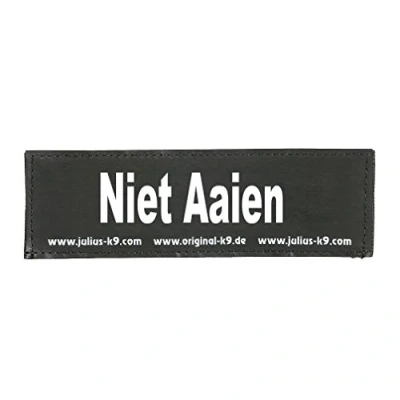 Afbeelding van Julius K9 Tekstlabel Niet aaien klein