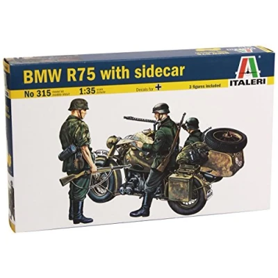 Afbeelding van Bmw R75 With Sidecar Scale 1/35 Italeri ITA 0315