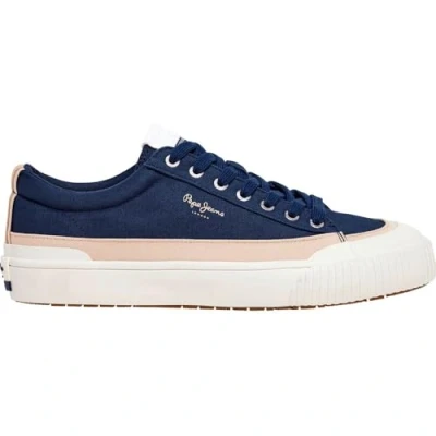 Afbeelding van Pepe Jeans BEN WASH Sneakers laag, Heren, Maat: 41, Navy Leer en textiel