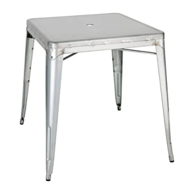 Afbeelding van Bolero Bistro gegalvaniseerd stalen tafel vierkant 668mm