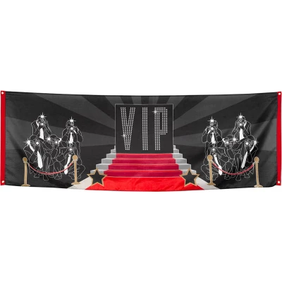 Afbeelding van Boland Banner &#039;VIP&#039; Glitter &amp; Glamour Feestversiering Themafeest
