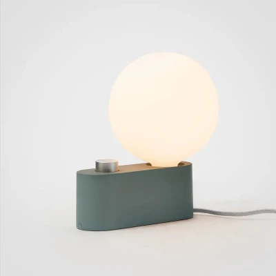 Afbeelding van Tala tafellamp Alumina, globe, dimbaar, saliegroen