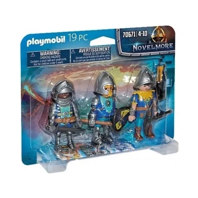 Afbeelding van PLAYMOBIL Novelmore 70671 Set 3 Ridders Geschikt voor Kinderen vanaf jaar Bevat: met Helm/Zwaard/Kruisboog en Extra&#039;s
