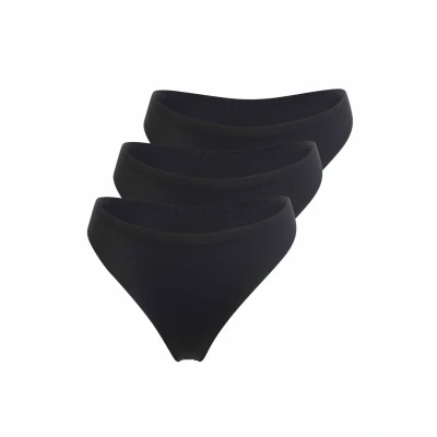 Afbeelding van Schiesser 3ER PACK Invisible String, Dames, Maat: 38, Schwarz