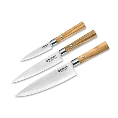 Afbeelding van Böker Damas Olive Messenset, 35 x 15 4 cm, bruin