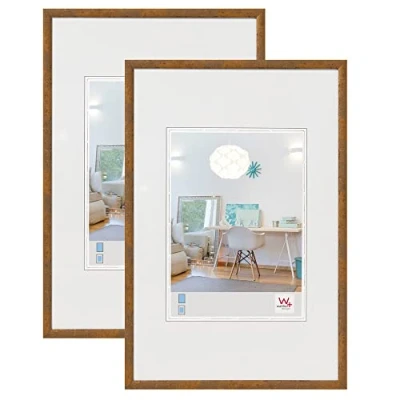 Afbeelding van walther design KV030XD New Lifestyle kunststof fotolijst, 20 x 30 cm, taupe, 2 stuks