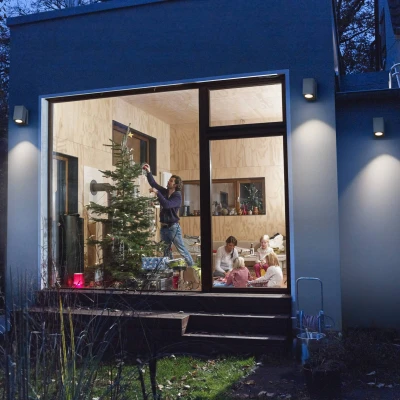 Afbeelding van LEDVANCE ENDURA Classic Cube ADJ WALL buiten wandlamp, zilver, GU10 voet (max 35W), kan worden uitgerust met een normale of slimme lamp, richtbare kop, IP44 bescherming