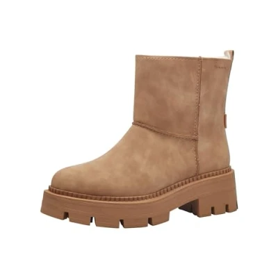 Afbeelding van Tamaris Dames 1 26439 43 modieuze laarzen voor dames, Kameel.