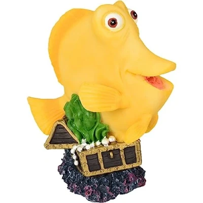 Afbeelding van Aquarium decoratie Leto Gele Vis 9 x 5 11 cm