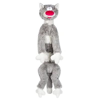 Afbeelding van Fancy pluche kattenkussen kitten spek 83 cm grote kat lang XXL kussen Calin reuzenknuffeldier om te slapen decoratief grappig
