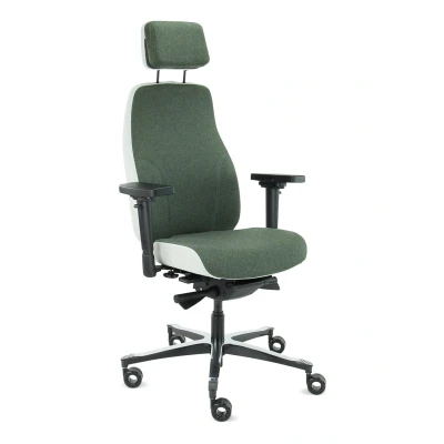 Afbeelding van 06Z Elvio High End Ergonomische Stoel met hoofdsteun in Olijf