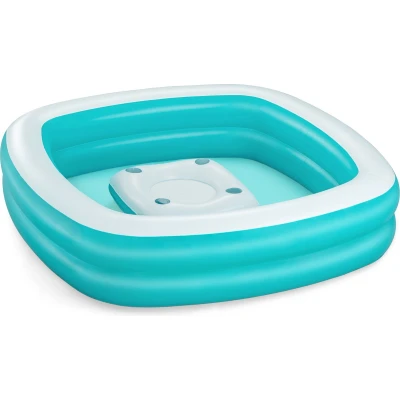 Afbeelding van Bestway Opblaasbare Kinderzwembad 2 KAMER Familie Drijvende Tafel 218x218x48 cm +6 Jaar 54446