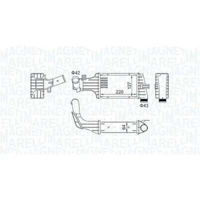 Afbeelding van Magneti Marelli Interkoeler 351319204190