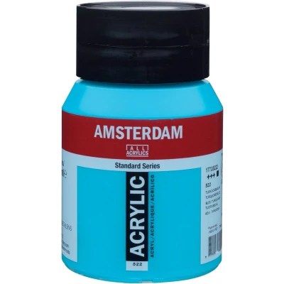 Afbeelding van Amsterdam Standard Series Acrylverf 500 ml 522 Turkooisblauw