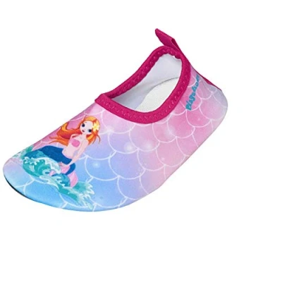 Afbeelding van Playshoes Uv bescherming blotevoetenschoen zeemeermin, sportschoenen voor watersport, uniseks, kinderen, roze 18