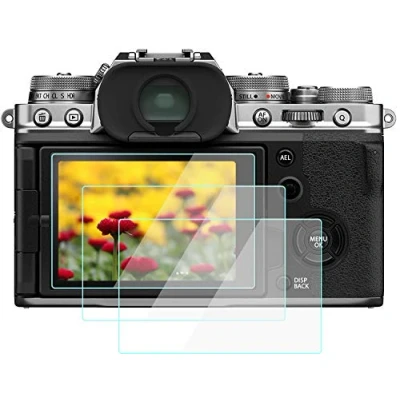 Afbeelding van 3 X X100 V displaybeschermfolie compatibel met Fujifilm T4, Komet 9H HD camera, van gehard glas, bellenbestendig, krasbestendig, anti vingerafdruk