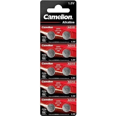 Image de Pack de 10 piles Camelion Alcaline AG10 0% Mercury/Hg