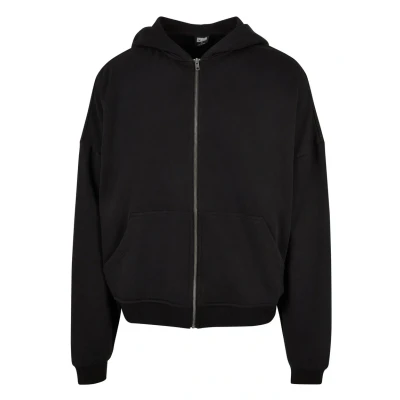 Afbeelding van Urban Classics 90&#039;S ZIP Sweater met rits, Heren, Maat: 3XL, Black