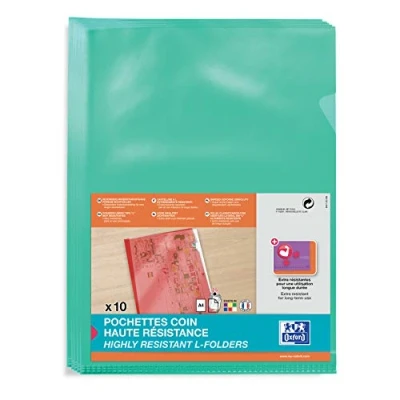 Afbeelding van Oxford 100206724 map Polyvinyl chloride (PVC) Groen A4