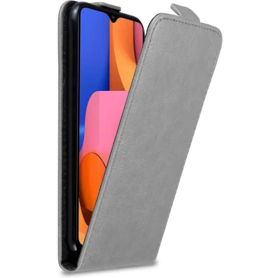 Afbeelding van Cadorabo Hoesje geschikt voor Samsung Galaxy A20s in TITANIUM GRIJS Beschermhoes flip design Case Cover met magnetische sluiting