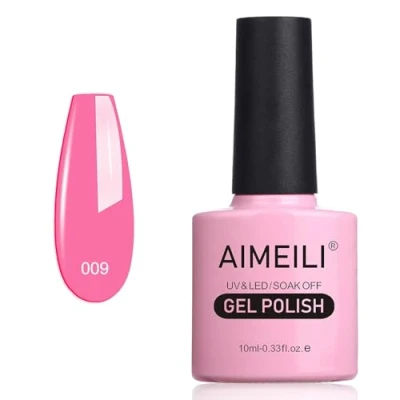 Afbeelding van AIMEILI nagellak, roze, Soak Off, uv, led, semi permanente gelpolish, 10 ml Pretty in Pink (009)