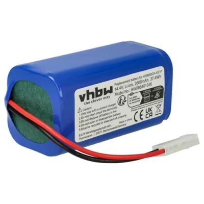 Afbeelding van vhbw Accu compatibel met Xiaomi Mijia G1, Mi Robot Vacuum Mop stofzuiger (2600 mAh, 14,4 V, Li Ion)