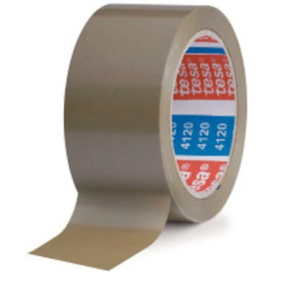 Afbeelding van TESA 4120 pvc verpakkingstape bruin 75mm x 66m 04120 00043 00