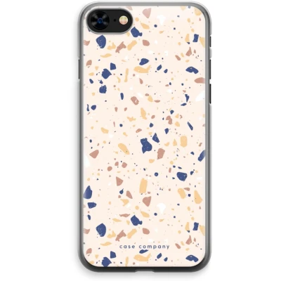 Afbeelding van Case Company® hoesje geschikt voor iPhone 8 Terrazzo N23 Soft Cover Telefoonhoesje Bescherming aan alle Kanten en Schermrand