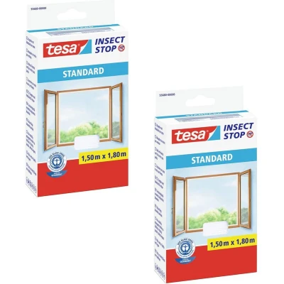 Afbeelding van tesa STANDARD 55680 00501 04 Vliegenhor (b x h) 150 cm 180 Antraciet 2 stuk(s)