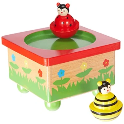 Image de Ulysse 1128 jouet premier age boite ã  musique abeille coccinelle
