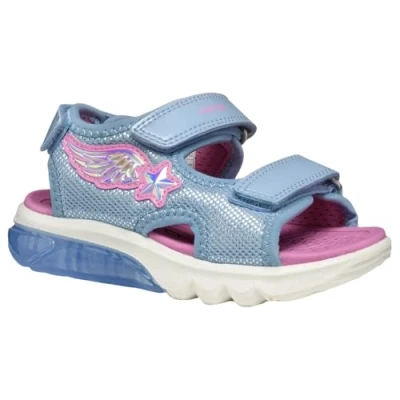 Afbeelding van Geox Ciberdron Sandalen voor kinderen, Maat: 38, Sky/fuchsia Imitatieleer/ textiel