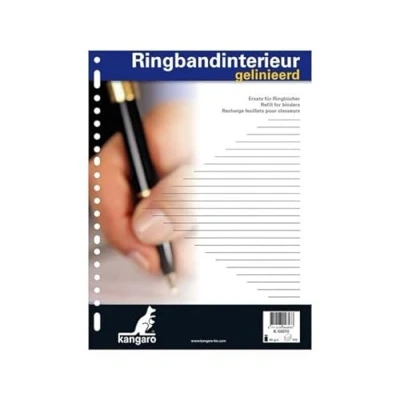 Afbeelding van Kangaro ringbandinterieur A4 lijn 60 grams 23 gaats K 56010