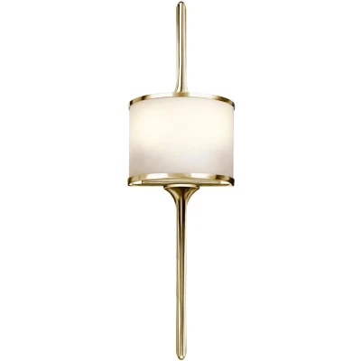 Afbeelding van Kichler LED Wandlamp Mona 3W 3000K 300Lm 830 IP44 Dimbaar Polished Brass