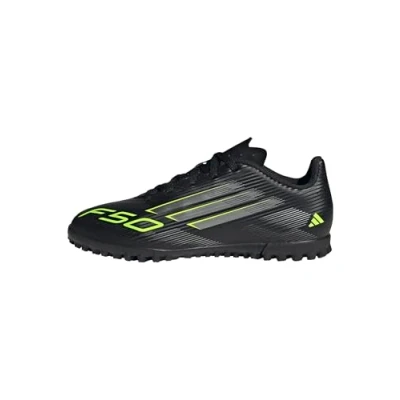 Afbeelding van adidas Performance F50 CLUB Unisex Voetbalschoenen voor kunstgras core black/ironcoloured/lucid lemon kinderen, Maat: 36 2/3 Kunststof