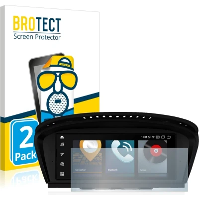 Afbeelding van BROTECT Screenprotector voor BMW 5 E61 2005 Infotainment System 8.8&quot; Folie Beschermfolie matte (2 Stuks)