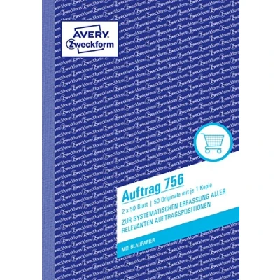 Afbeelding van Avery 756 Blue White Paper 148 mm 210
